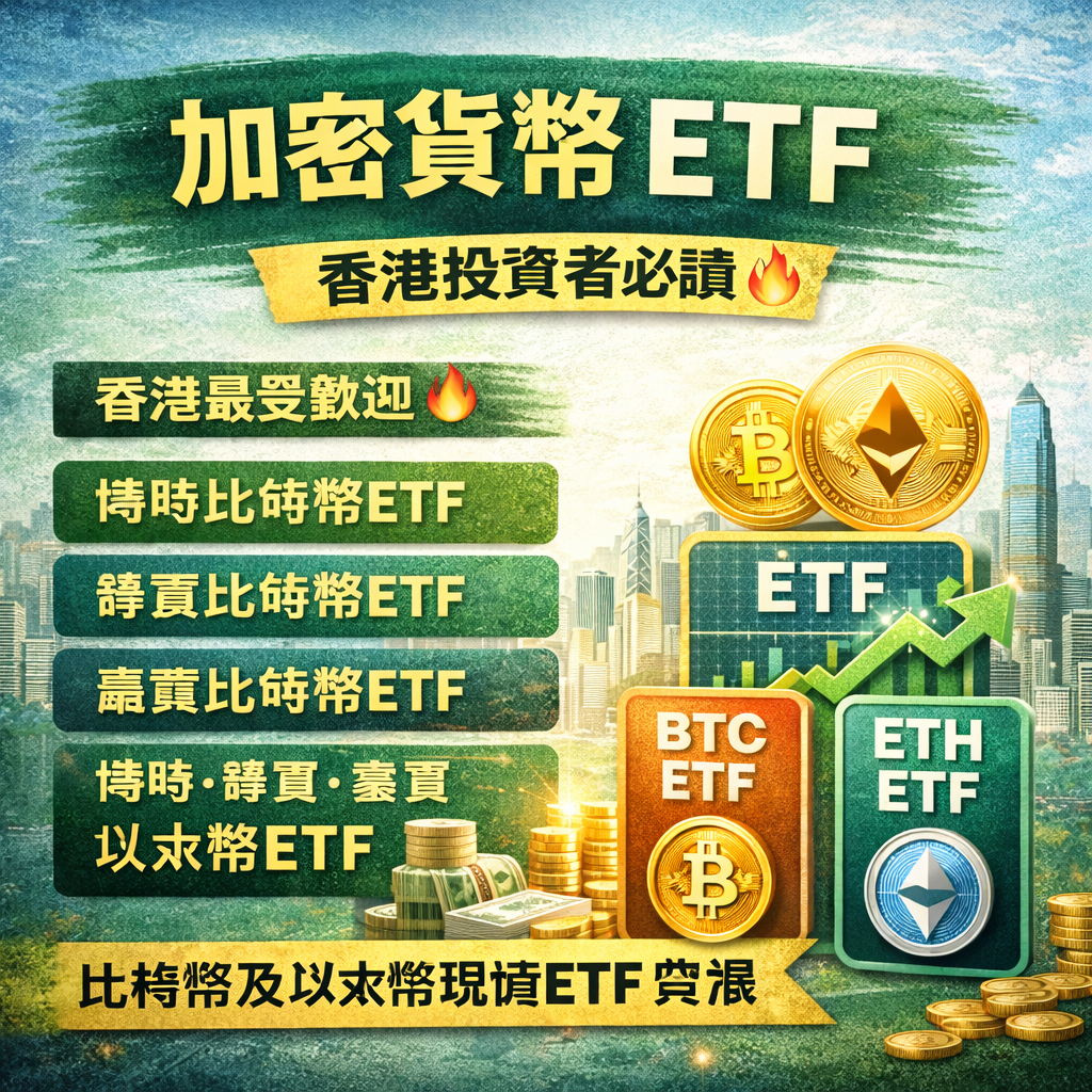 2026 加密貨幣ETF 全攻略：唔使開幣安戶口？美股、港股現貨ETF 比較