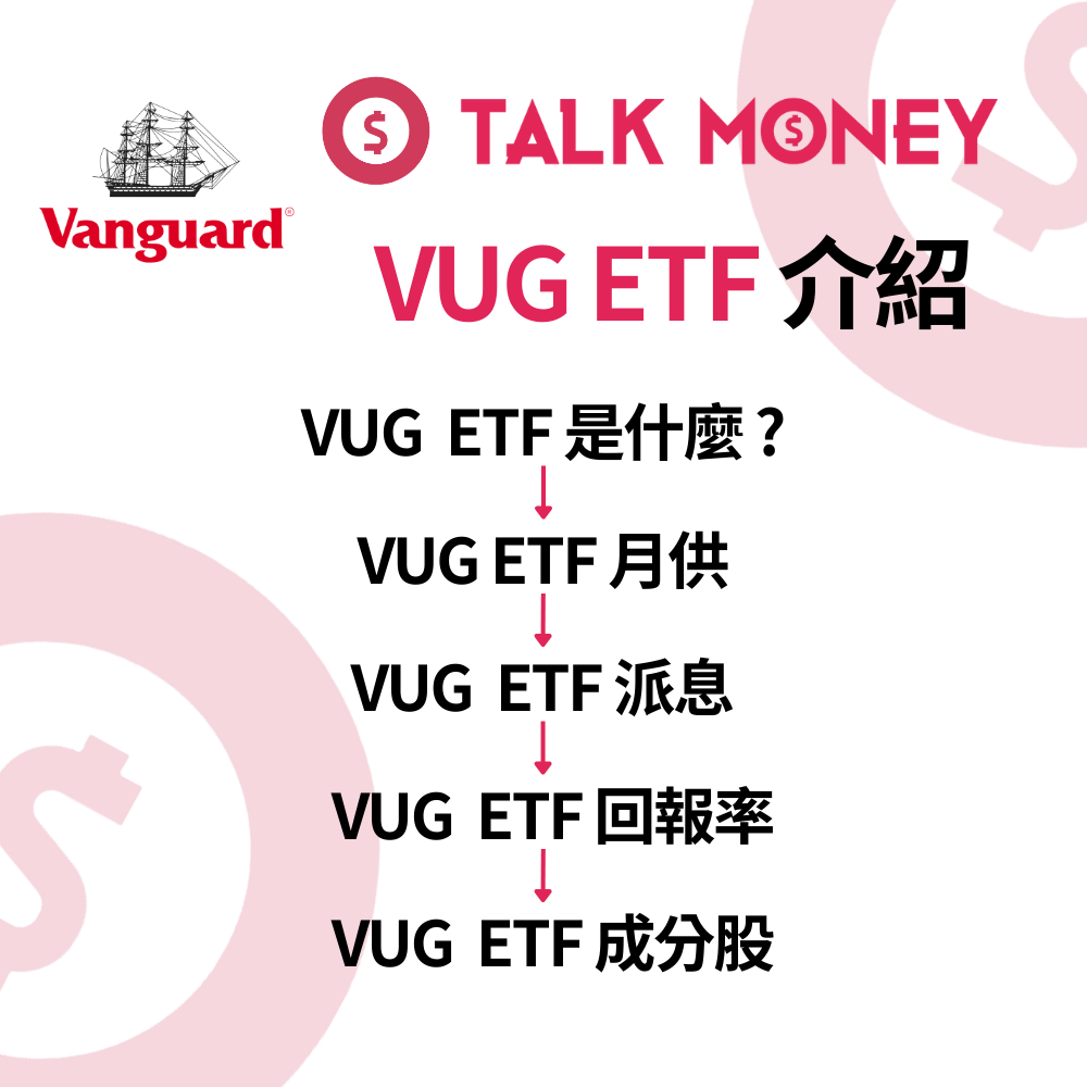VUG ETF】攻略：主攻美股增長型巨頭！成分股、派息、月供回報全分析