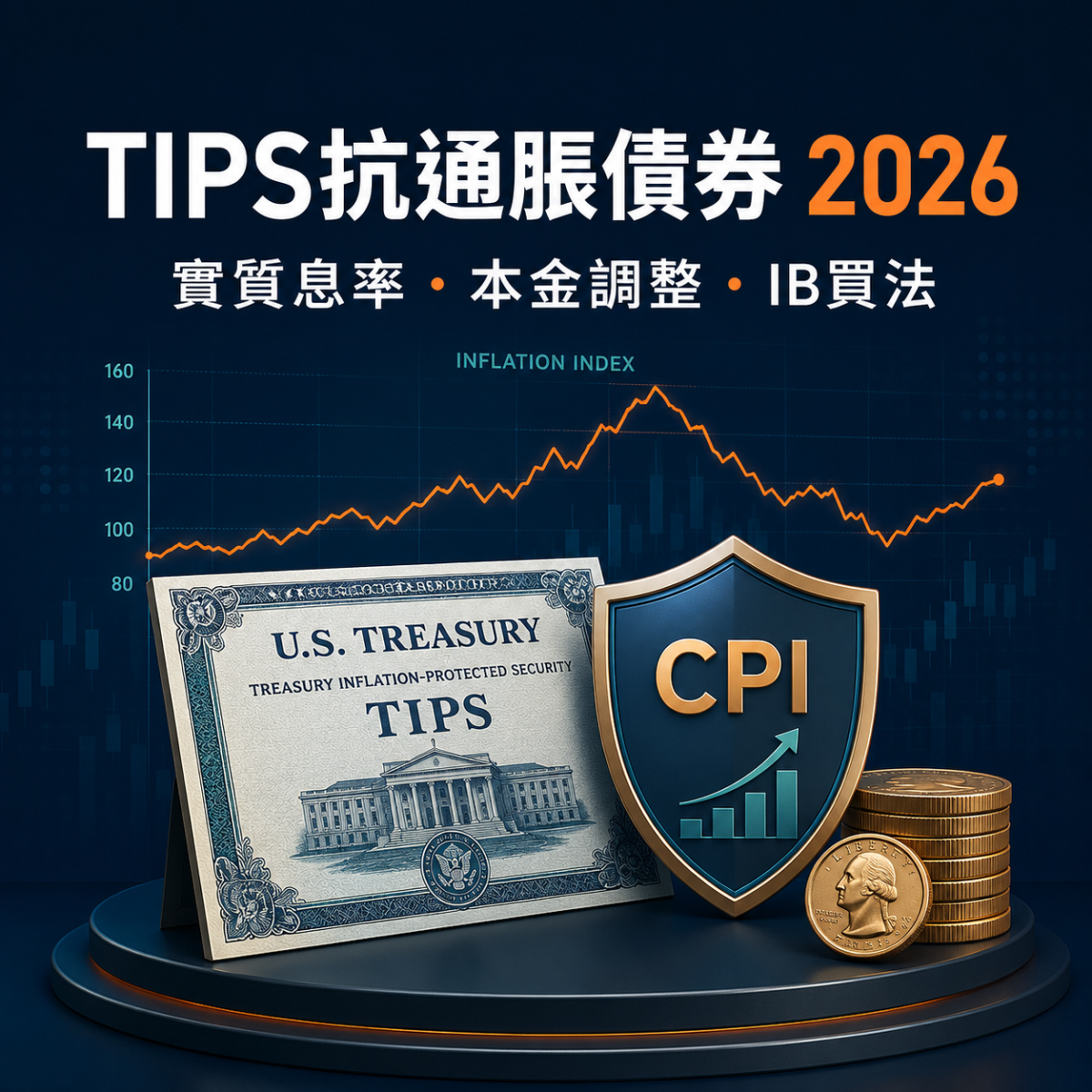 TIPS抗通脹債券2026：實質息率、本金調整及IB買法