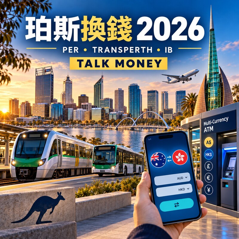 珀斯換錢2026機場ATM、Transperth及IB唱澳元攻略