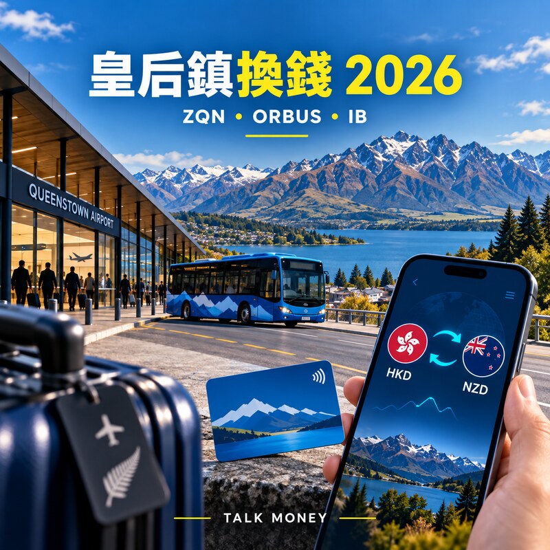 皇后鎮換錢2026機場ATM、Orbus及IB唱紐元攻略